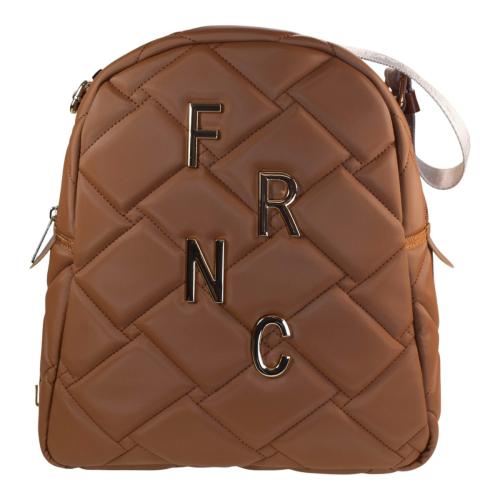 FRNC FRANCESCO Τσάντα Γυναικεία Πλάτης-Backpack Ώμου 4803 TB Ταμπά